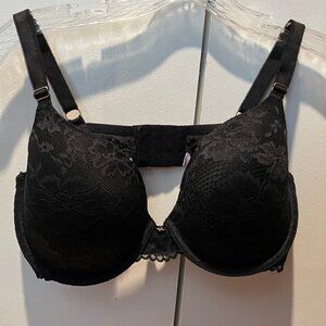 SAVAGE X FENTY Floral Lace T-Shirt Bra 36DD / 36E Black Caviar